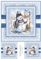 Holly Jolly Snowman Toppers 8x8 inch No.2