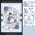 Holly Jolly Snowman 5x7 inch No.1