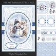 Holly Jolly Snowman 5x7 inch No.2