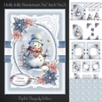 Holly Jolly Snowman 5x7 inch No.3