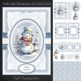 Holly Jolly Snowman 5x7 inch No.4