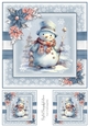 Holly Jolly Snowman Toppers 8x8 inch No.3