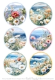Pretty Seaside Flowers Toppers 2