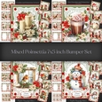 Mixed Poinsettias 7x5 inch Bumper Set