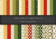 Holly and Berries Digital Paper A4