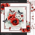 Poppies and Butterflies No.1