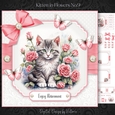 Kitten in Flowers No.9