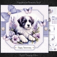 Puppy in Flowers No.2