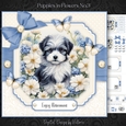 Puppy in Flowers No.3