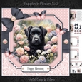 Puppy in Flowers No.7