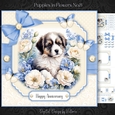 Puppy in Flowers No.8