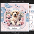 Puppy in Flowers No.11