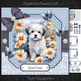 Puppy in Flowers No.12