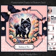 Pomeranian Puppy in Flowers No.4