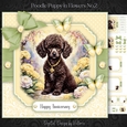Poodle Puppy in Flowers No.2