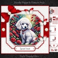 Poodle Puppy in Flowers No.6
