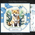 Exotic Puppy in Flowers No.6