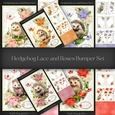 Hedgehog Lace and Roses Bumper Set