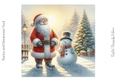Santa and Snowman No.4