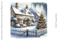 Watercolour Christmas Cottage and Village No.3