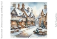 Watercolour Christmas Cottage and Village No.5