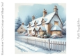 Watercolour Christmas Cottage and Village No.7