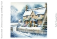 Watercolour Christmas Cottage and Village No.8