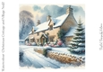 Watercolour Christmas Cottage and Village No.12