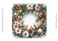 Christmas Florals Framed No.7