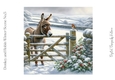 Donkey and Robin Winter Scene No.5