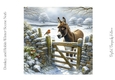 Donkey and Robin Winter Scene No.6