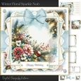 Winter Floral Sparkle No.6