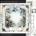 Winter Floral Sparkle No.12