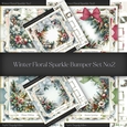Winter Floral Sparkle Bumper Set No.2