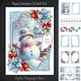 Happy Snowman 5x7 inch No.2