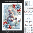 Happy Snowman 5x7 inch No.6