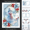 Happy Snowman 5x7 inch No.7