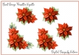 Burnt Orange Poinsettia Vignette