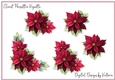 Claret Poinsettia Vignette