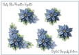 Dusty Blue Poinsettia Vignette