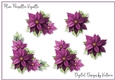 Plum Poinsettia Vignette