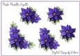 Purple Poinsettia Vignette