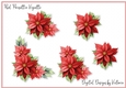 Red Poinsettia Vignette