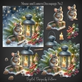 Mouse and Lantern Decoupage No.2