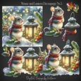 Mouse and Lantern Decoupage No.3