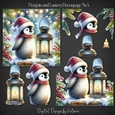 Penguin and Lantern Decoupage No.4