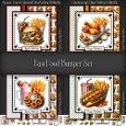 Fast Food Bumper Set 6x6 inch