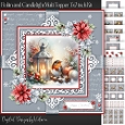 Robin and Candlelight Multi Topper 7x7 inch Kit