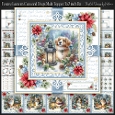 Festive Lantern Cats and Dogs Multi Topper 7x7 inch Kit