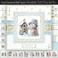 Pastel Snowman Multi Topper 7x7 inch Kit